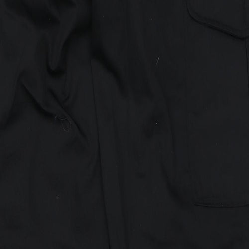 Aerotec Mens Black Polyester Cargo Trousers Size 34 in L31 in Regular - Workwear