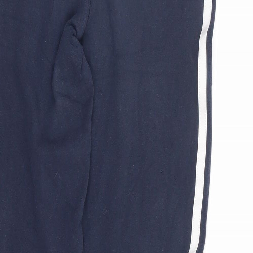 Adidias Girls Blue Cotton Jogger Trousers Size 11-12 Years Regular