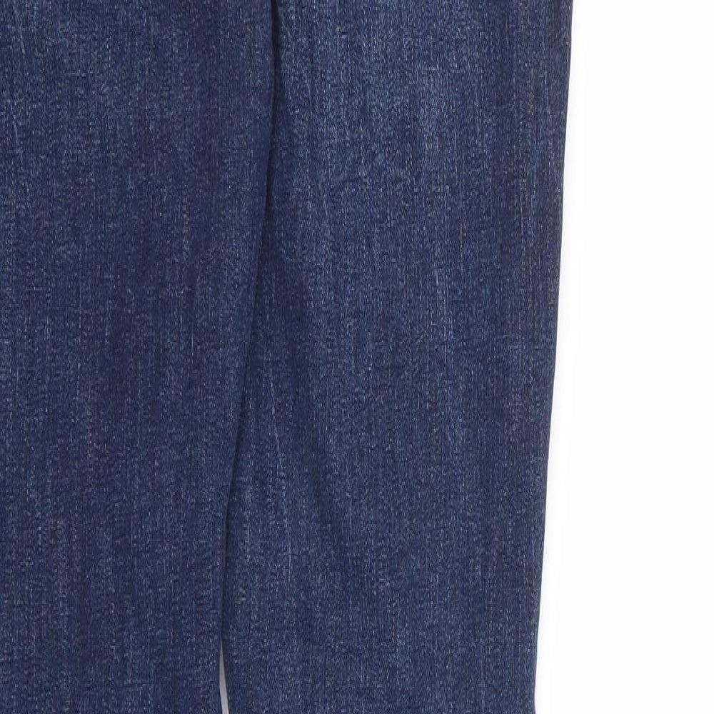 Primark Womens Blue Cotton Skinny Jeans Size 6 L27 in Regular Zip