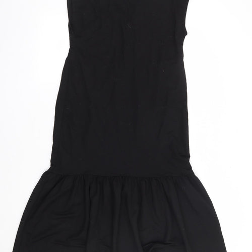 Primark Womens Black Viscose A-Line Size 4 V-Neck Pullover