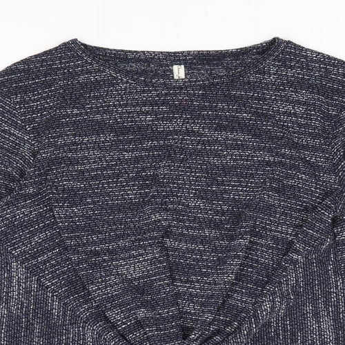 Denim Jeans & Casuals Womens Blue Polyester Jersey T-Shirt Size 2XL Round Neck