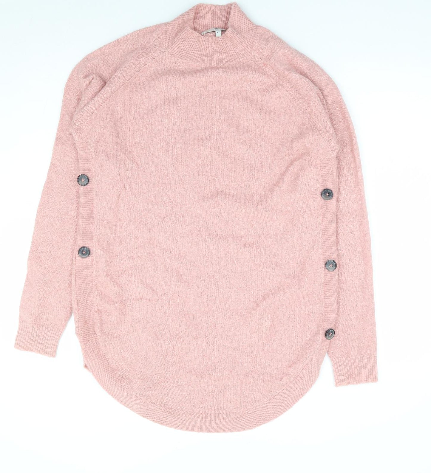 NEXT Womens Pink High Neck Acrylic Pullover Jumper Size XS