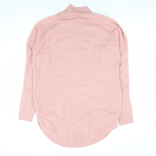 NEXT Womens Pink High Neck Acrylic Pullover Jumper Size XS