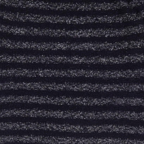 Store Twenty One Womens Blue Round Neck Striped Acrylic Pullover Jumper Size M