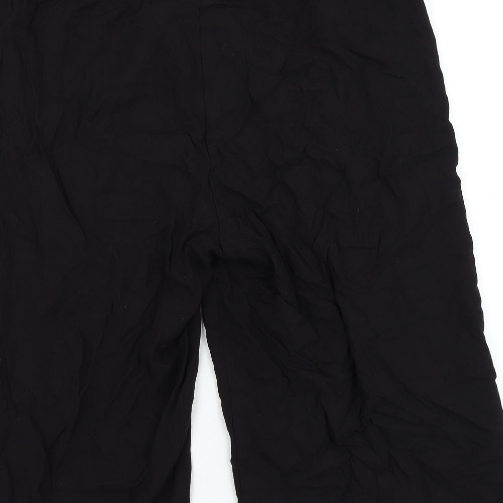 NEXT Womens Black Viscose Bermuda Shorts Size 8 L16 in Regular Drawstring