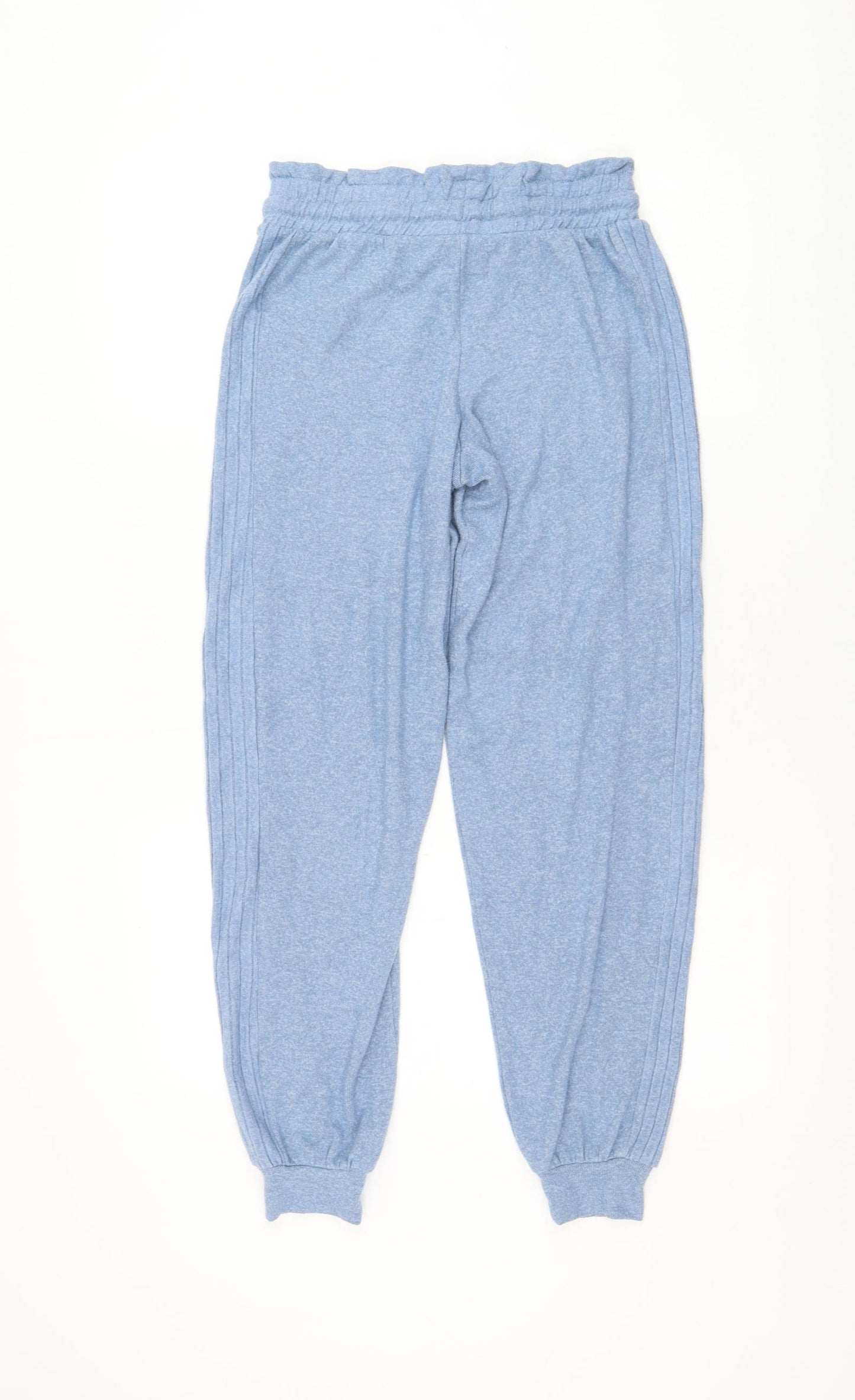Marks and Spencer Womens Blue Viscose Jogger Trousers Size 6 L28 in Regular Drawstring - Loungewear