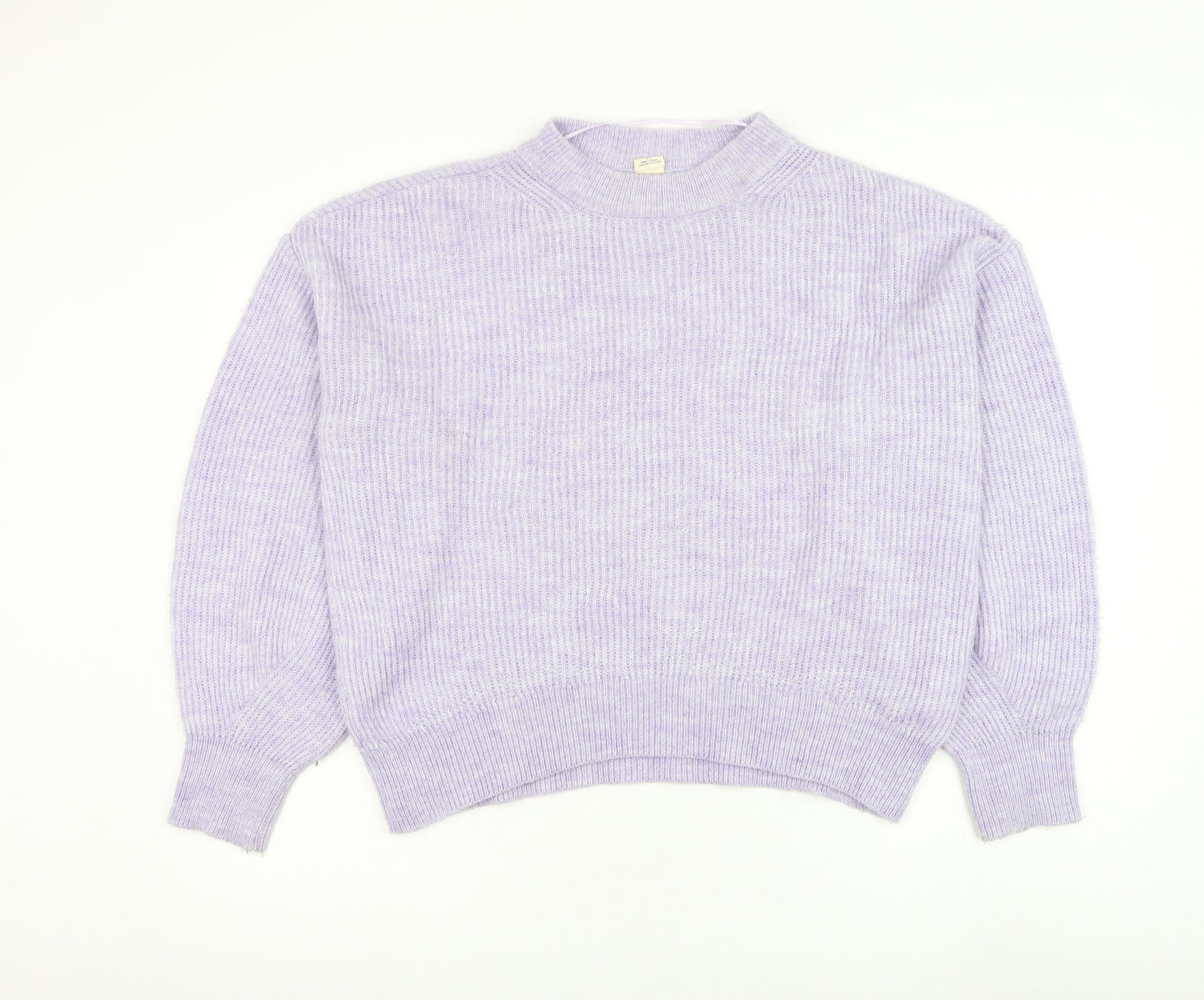 Urban Outfitters Womens Purple Round Neck Acrylic Pullover Jumper Size S