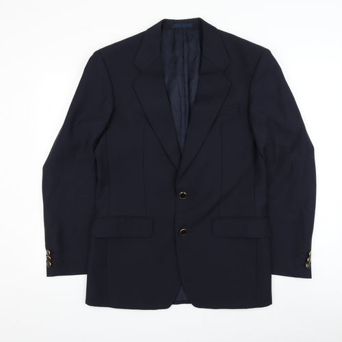 Marks and Spencer Mens Blue Wool Jacket Suit Jacket Size 36