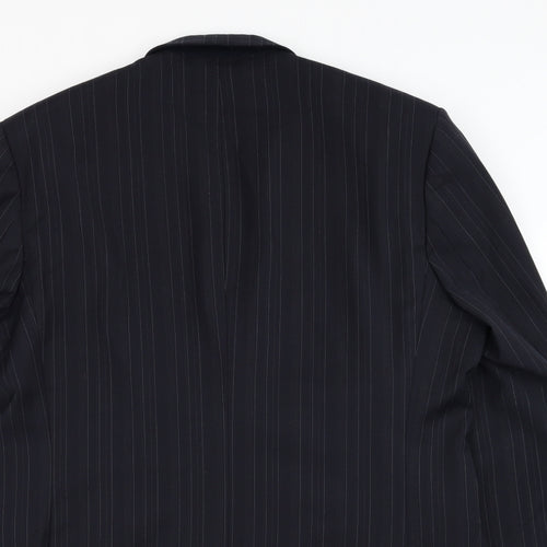 Marks and Spencer Mens Blue Wool Jacket Suit Jacket Size 36