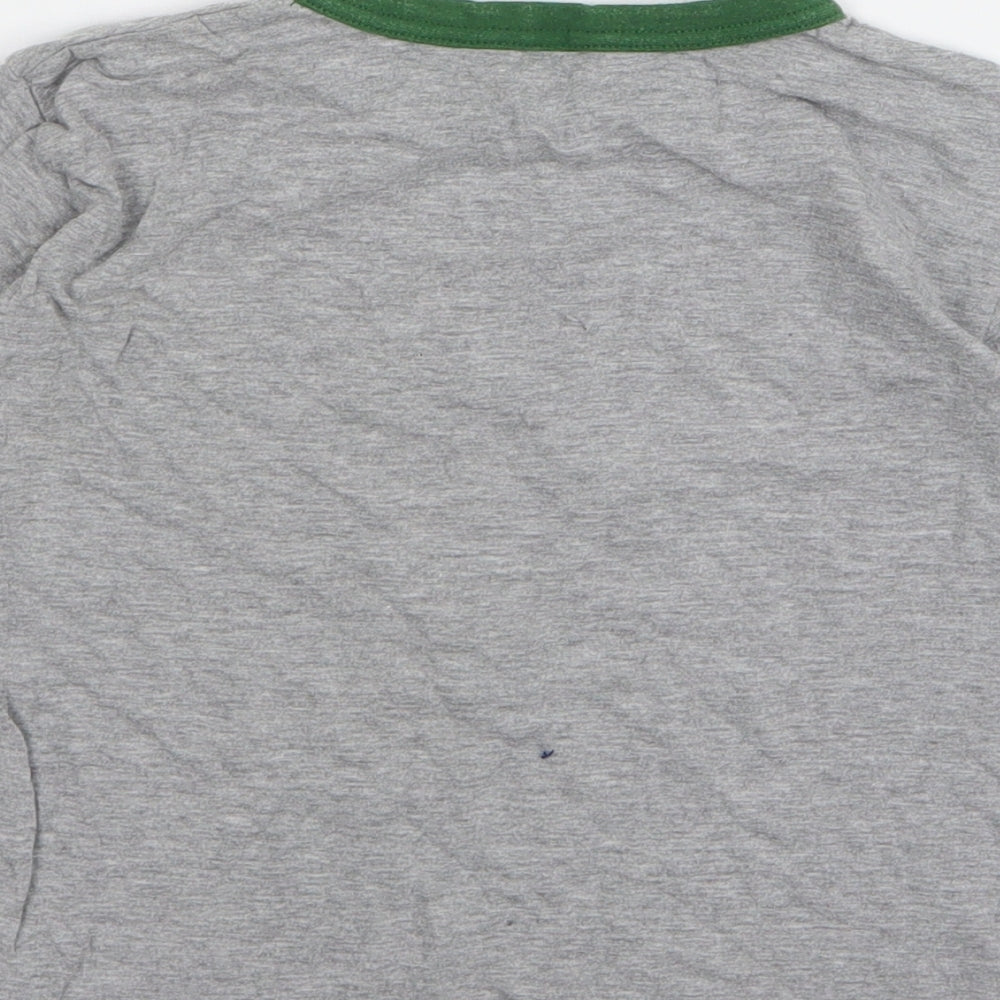 Cartoon Network Boys Grey Cotton Basic T-Shirt Size 7-8 Years Round Neck - Ben 10