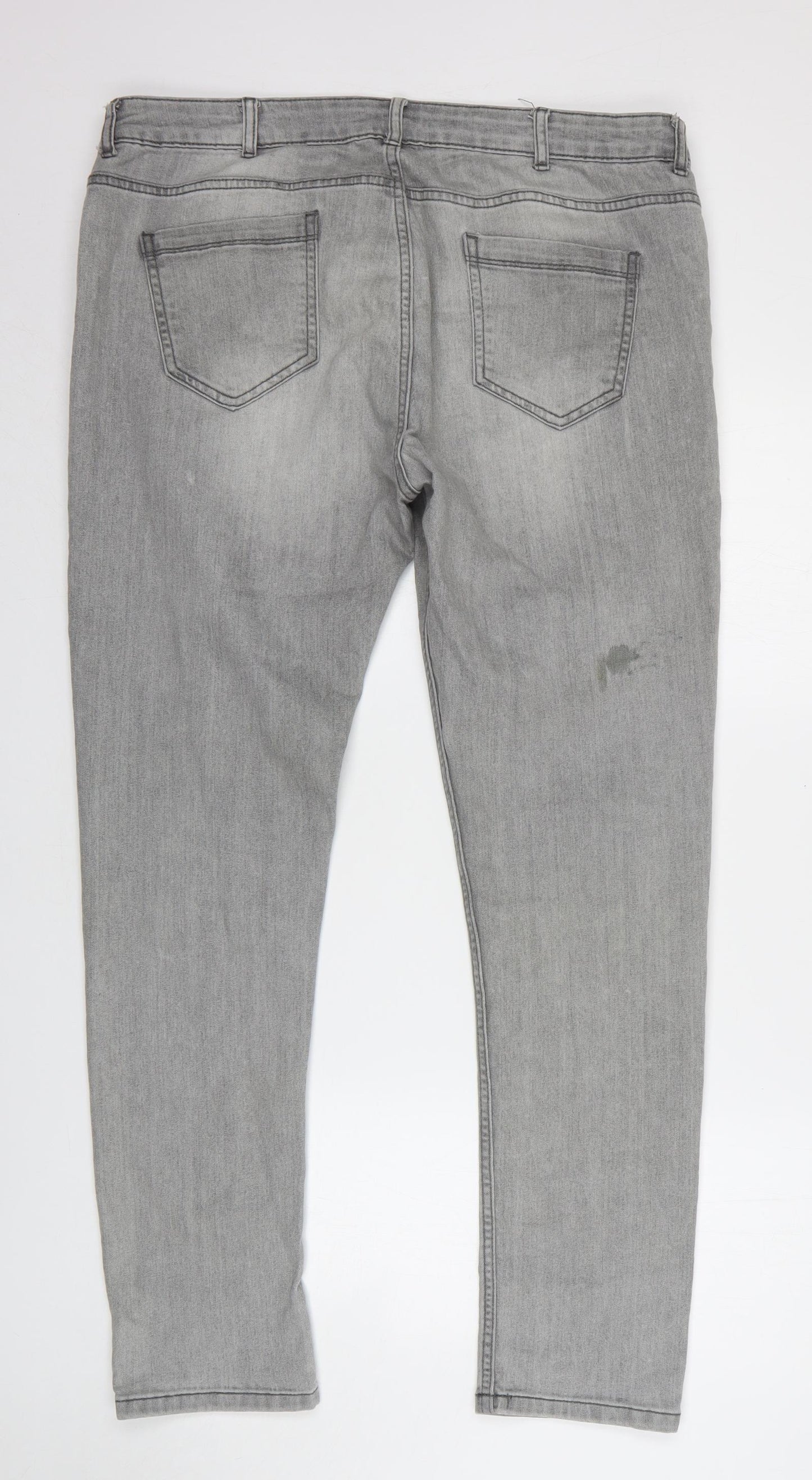 Denim & Co. Mens Grey Cotton Skinny Jeans Size 38 L32 in Regular