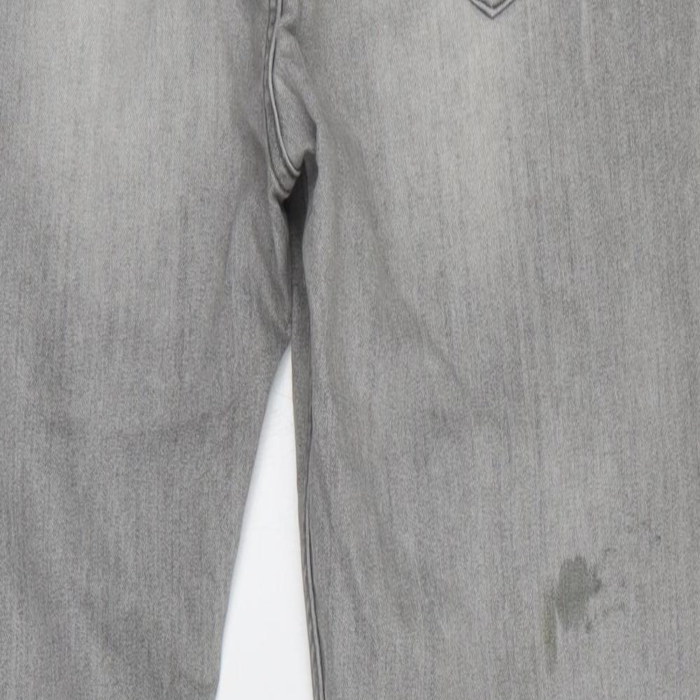 Denim & Co. Mens Grey Cotton Skinny Jeans Size 38 L32 in Regular