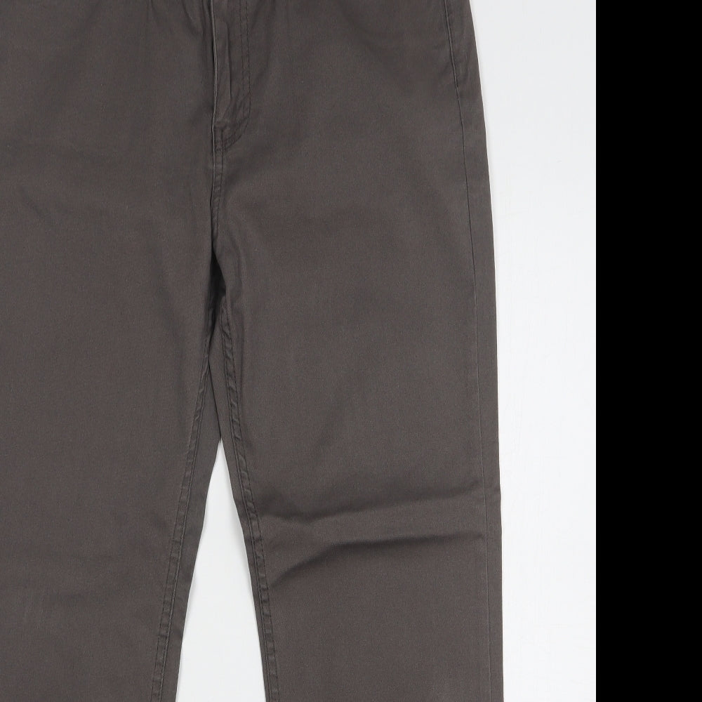 Minuet Womens Brown Cotton Straight Jeans Size 16 L30 in Regular