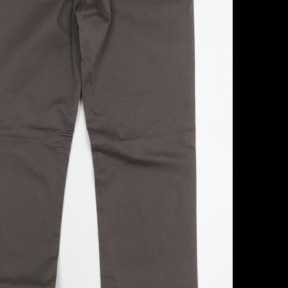 Minuet Womens Brown Cotton Straight Jeans Size 16 L30 in Regular