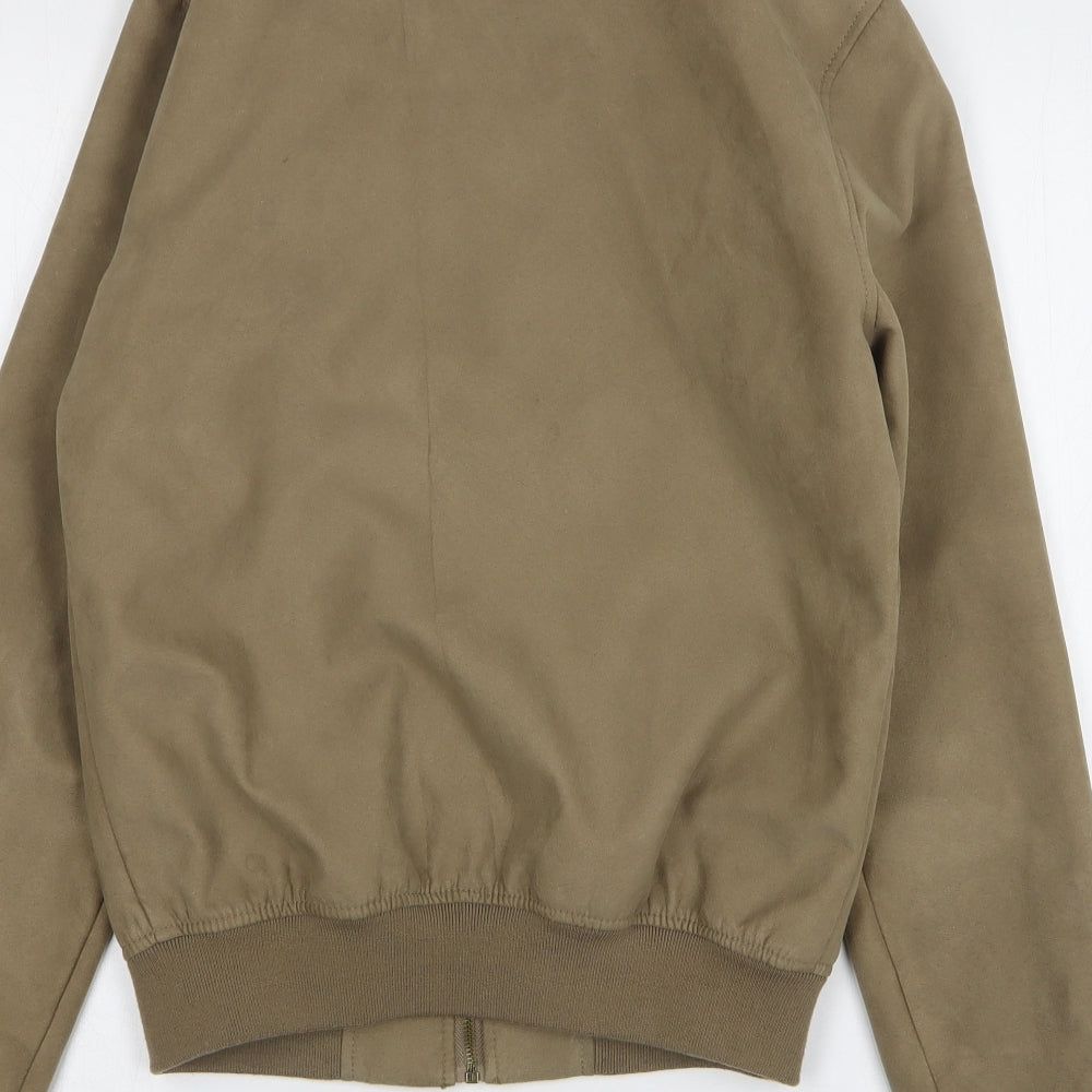 Primark Mens Brown Bomber Jacket Jacket Size XS
