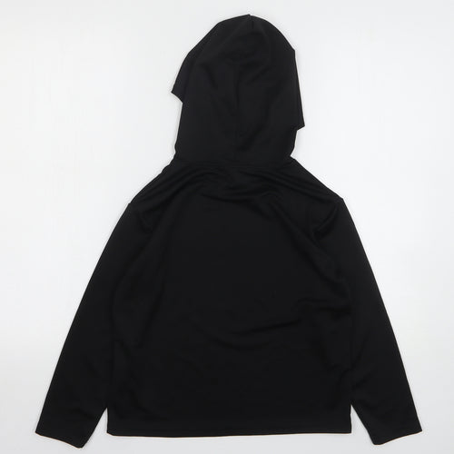 Shien Girls Black Polyester Pullover Hoodie Size 9 Years