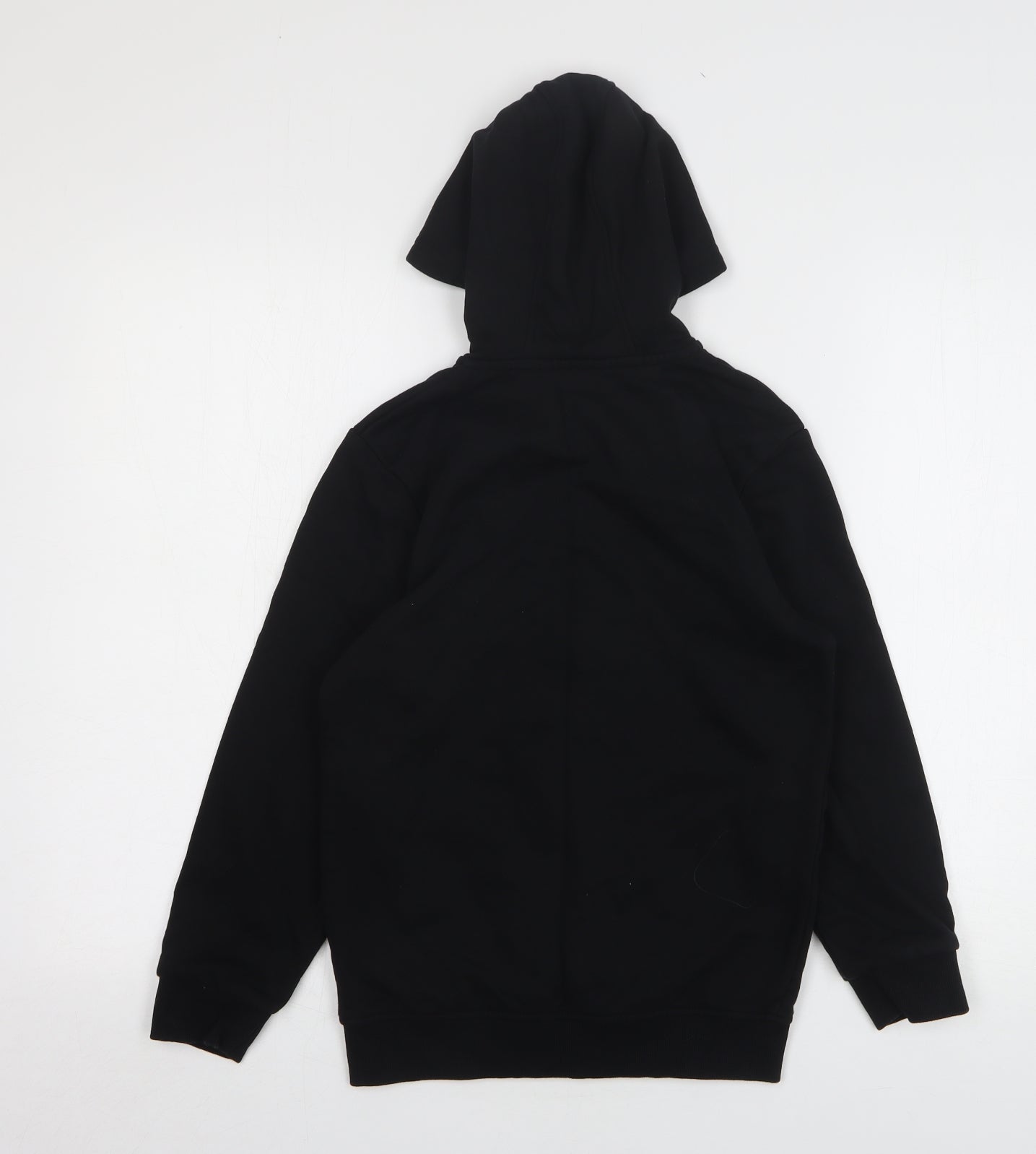 George Boys Black Cotton Full Zip Hoodie Size 8-9 Years