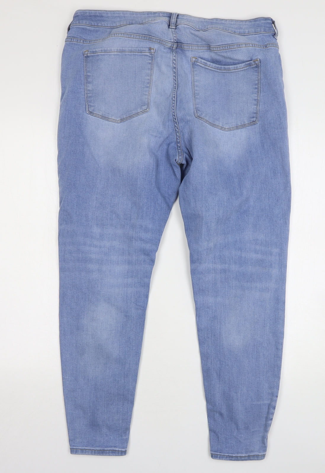 Denim & Co. Womens Blue Cotton Skinny Jeans Size 20 L28 in Regular