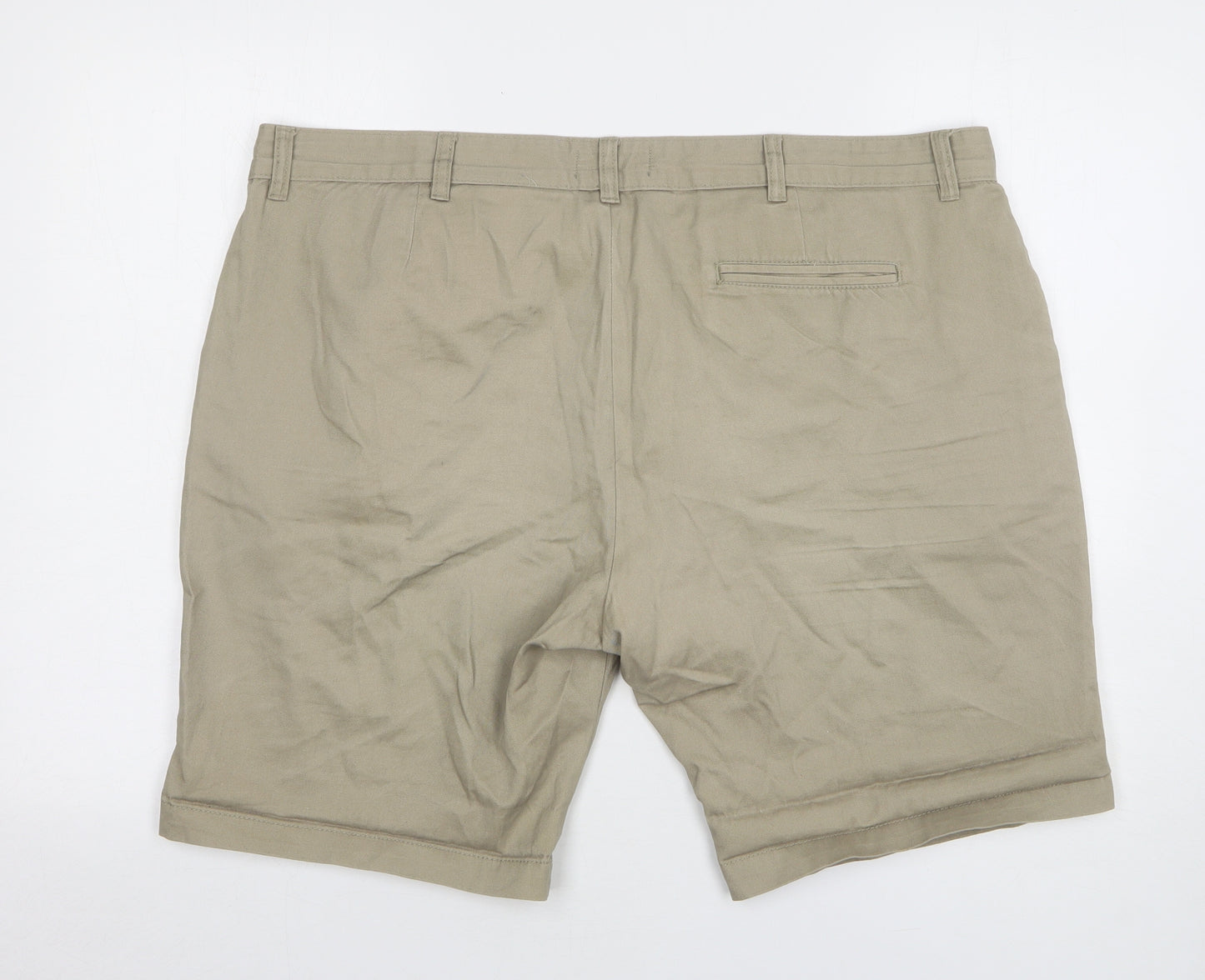 Primark Mens Beige Cotton Chino Shorts Size 40 L10 in Regular