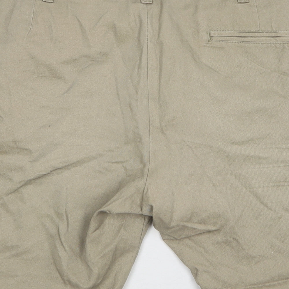 Primark Mens Beige Cotton Chino Shorts Size 40 L10 in Regular