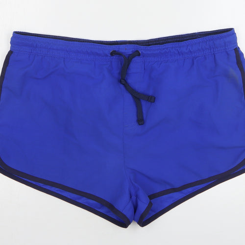 Crivit Mens Blue Polyester Athletic Shorts Size L Regular