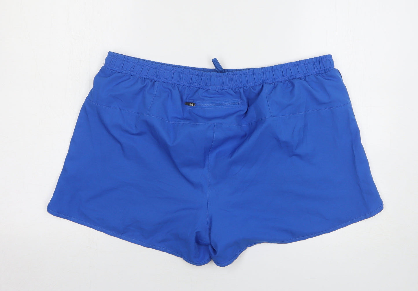 Crane Mens Blue Polyester Athletic Shorts Size 38 Regular