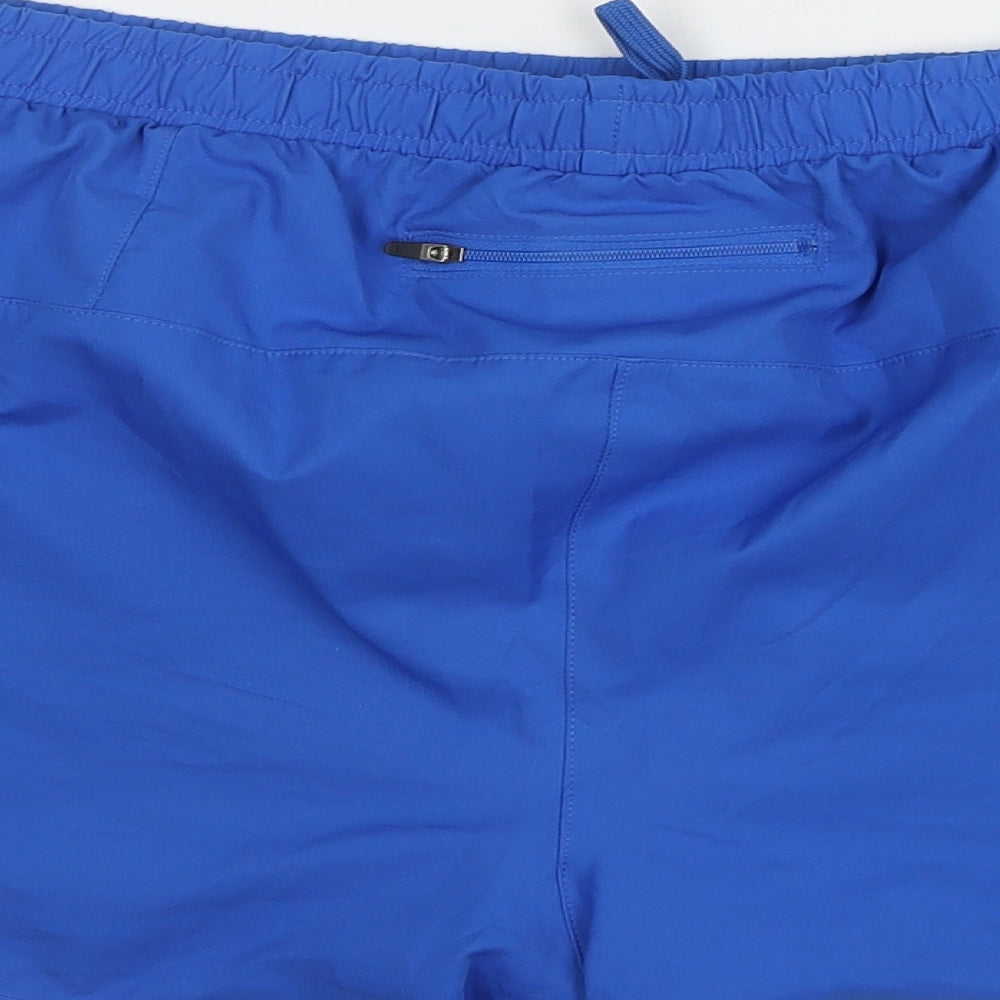Crane Mens Blue Polyester Athletic Shorts Size 38 Regular