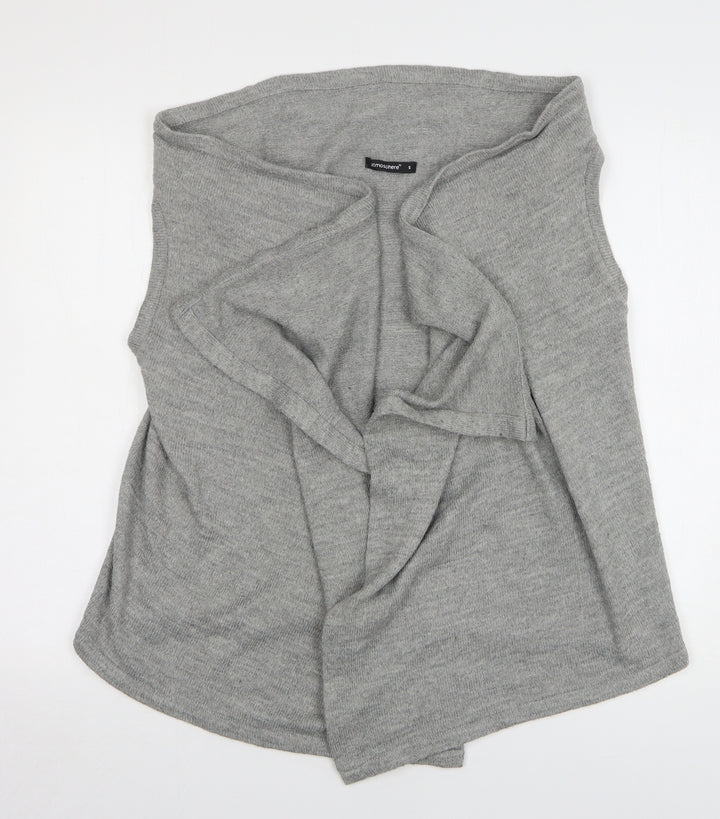 Atmosphere Womens Grey V-Neck Acrylic Cardigan Jumper Size S