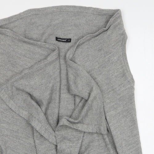 Atmosphere Womens Grey V-Neck Acrylic Cardigan Jumper Size S