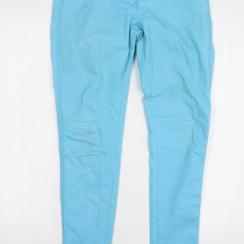New Look Girls Blue Cotton Skinny Jeans Size 13 Years L29 in Regular