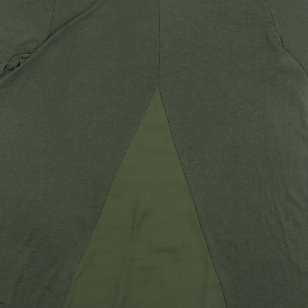 Primark Womens Green Polyester T-Shirt Dress Size 20 Round Neck