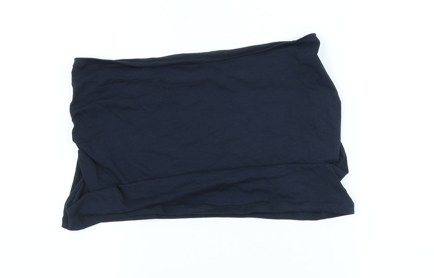 ESMARA Womens Blue Cotton Basic T-Shirt Size L Off the Shoulder
