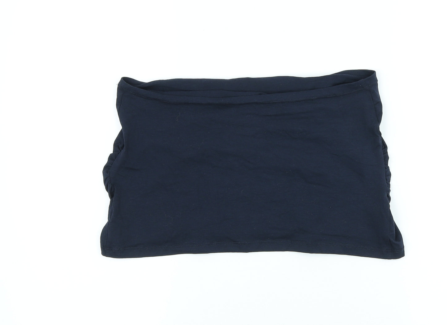 ESMARA Womens Blue Cotton Basic T-Shirt Size L Off the Shoulder