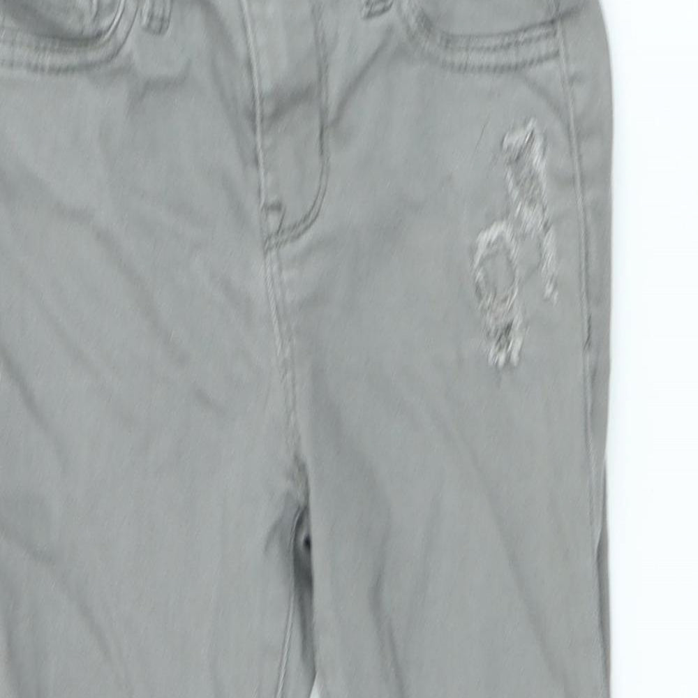 Denim & Co. Boys Grey Cotton Skinny Jeans Size 4-5 Years Slim