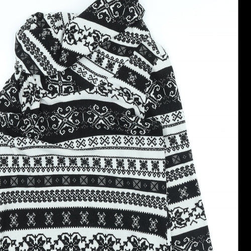 Peacocks Womens Multicoloured Geometric Polyester Pencil Dress Size 12 Roll Neck