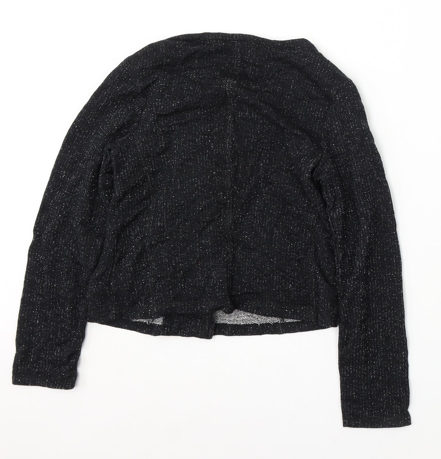 NEXT Girls Black Round Neck Cotton Pullover Jumper Size 11-12 Years