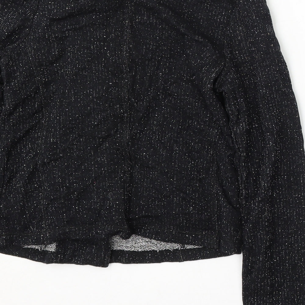 NEXT Girls Black Round Neck Cotton Pullover Jumper Size 11-12 Years