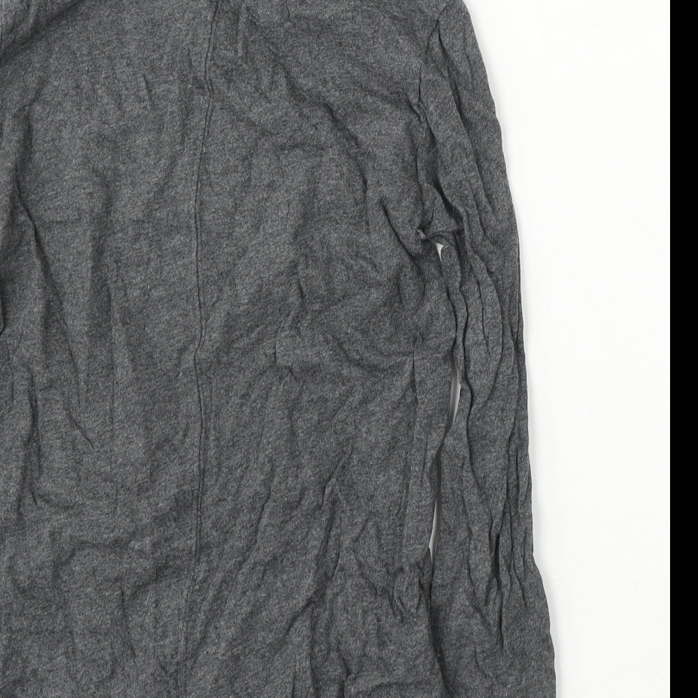 TU Girls Grey Cotton Basic T-Shirt Size 10 Years Round Neck - smile