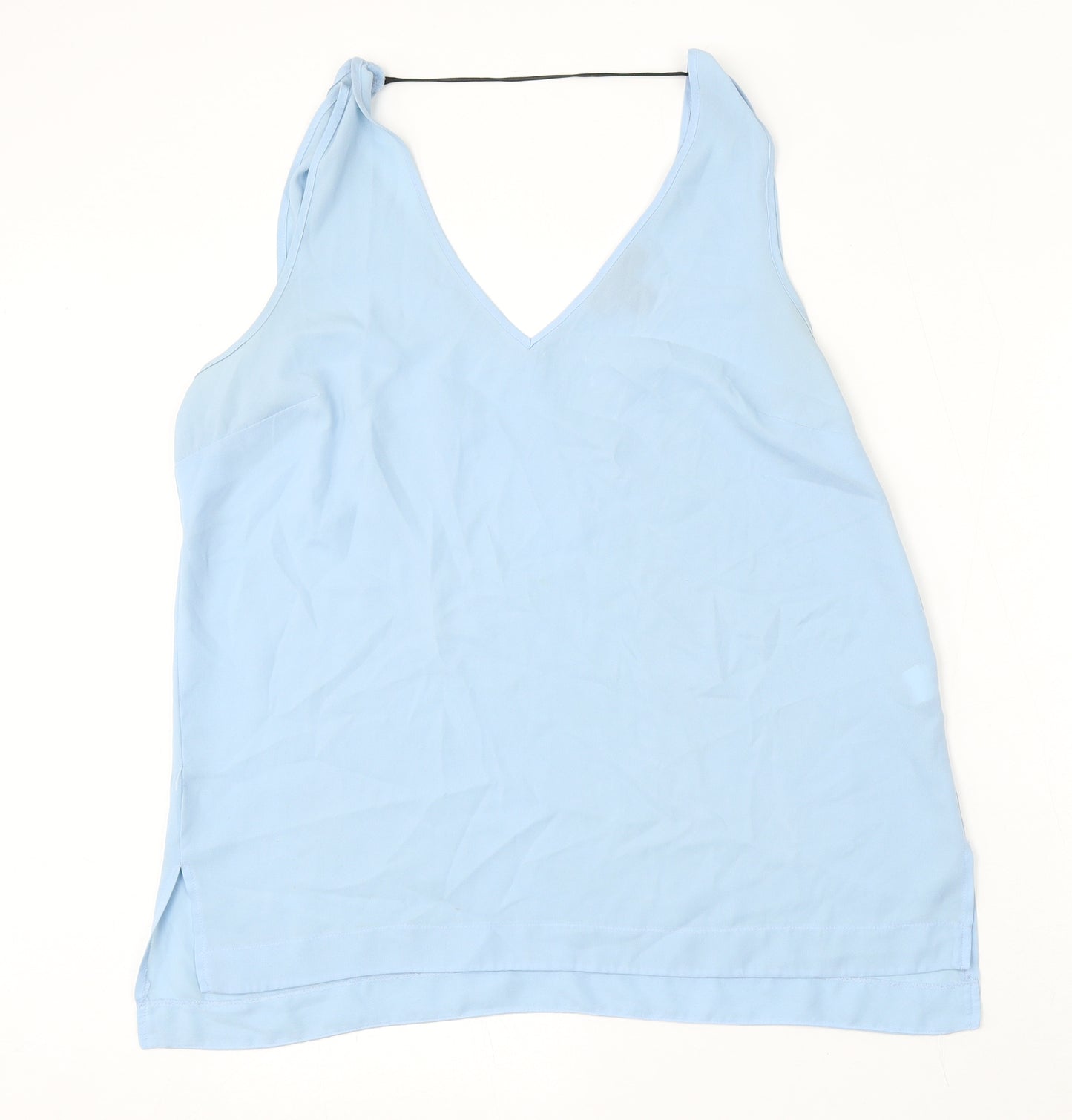 Atmosphere Womens Blue Polyester Basic Blouse Size 18 V-Neck