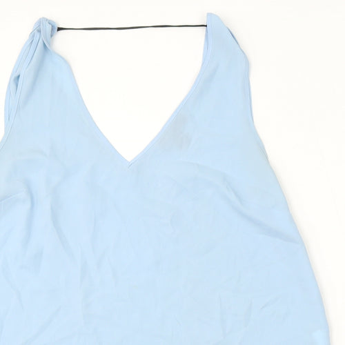 Atmosphere Womens Blue Polyester Basic Blouse Size 18 V-Neck