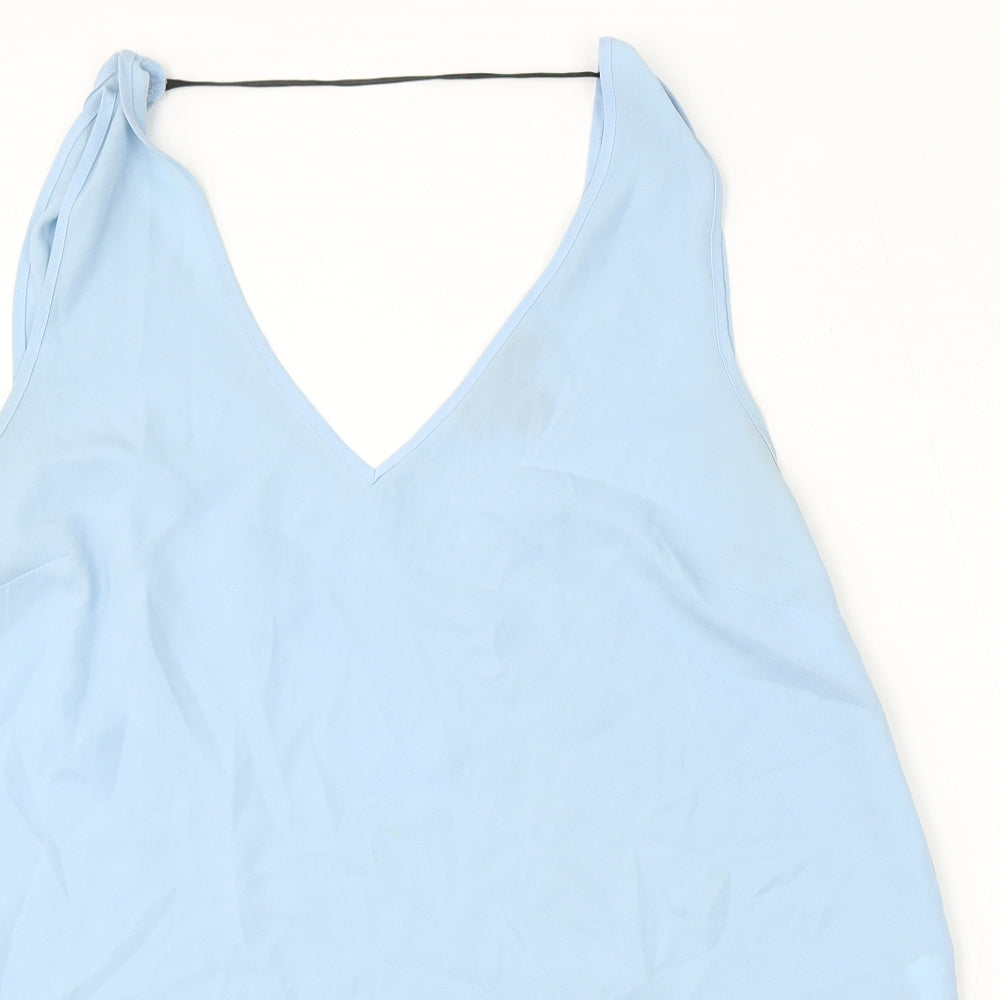 Atmosphere Womens Blue Polyester Basic Blouse Size 18 V-Neck
