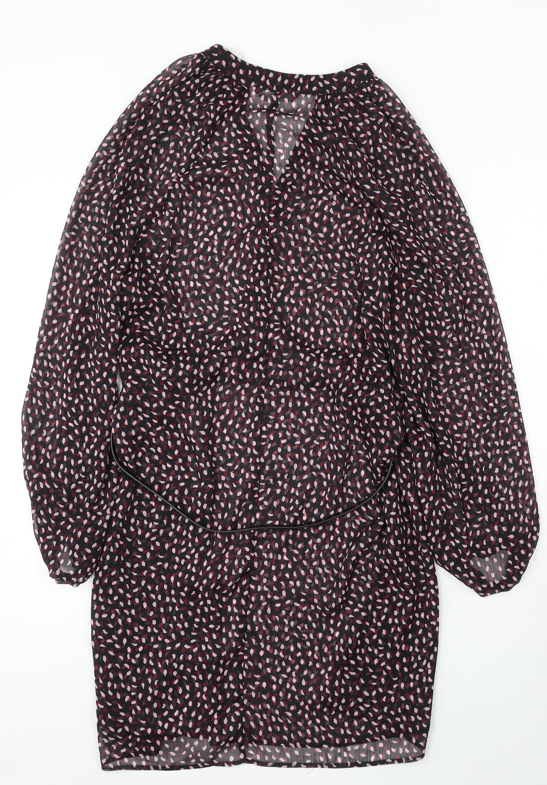 George Womens Multicoloured Animal Print Polyester Sheath Size M Round Neck Buckle
