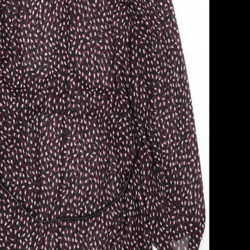 George Womens Multicoloured Animal Print Polyester Sheath Size M Round Neck Buckle