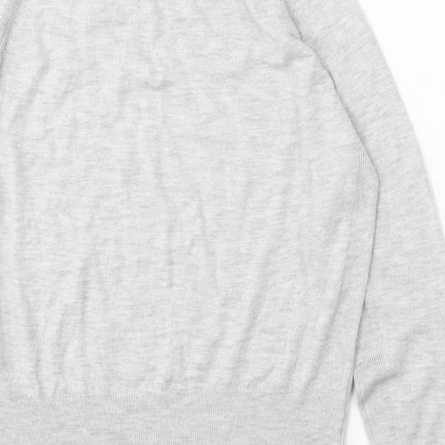 Autograph Womens Grey Mock Neck Polyamide Pullover Jumper Size 6