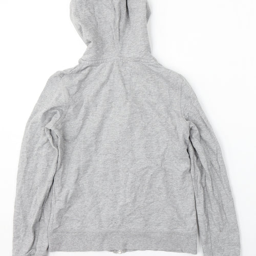Sports essentials Womens Grey Cotton Full Zip Hoodie Size XS