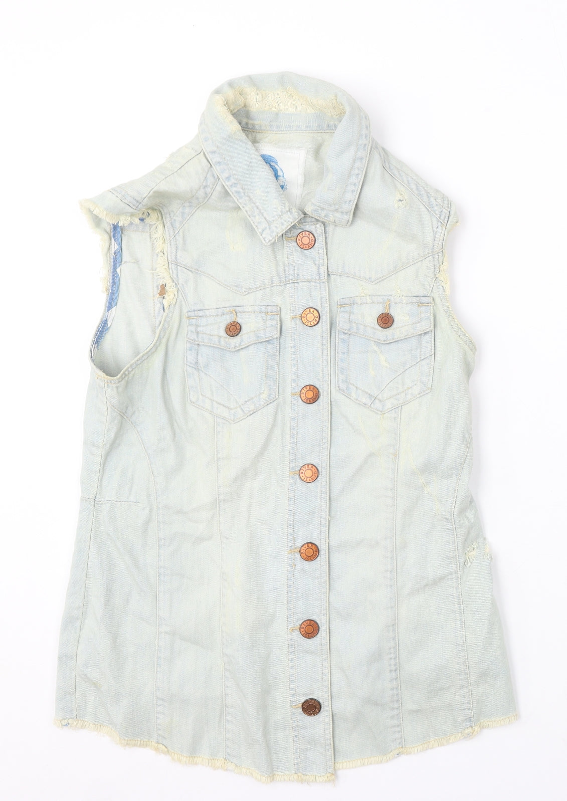 River Island Womens Blue Gilet Jacket Size 12