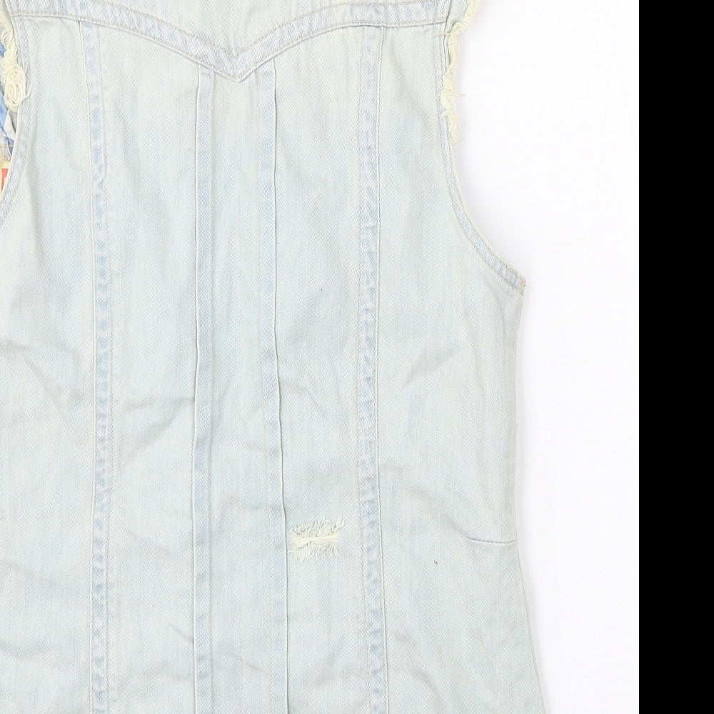 River Island Womens Blue Gilet Jacket Size 12