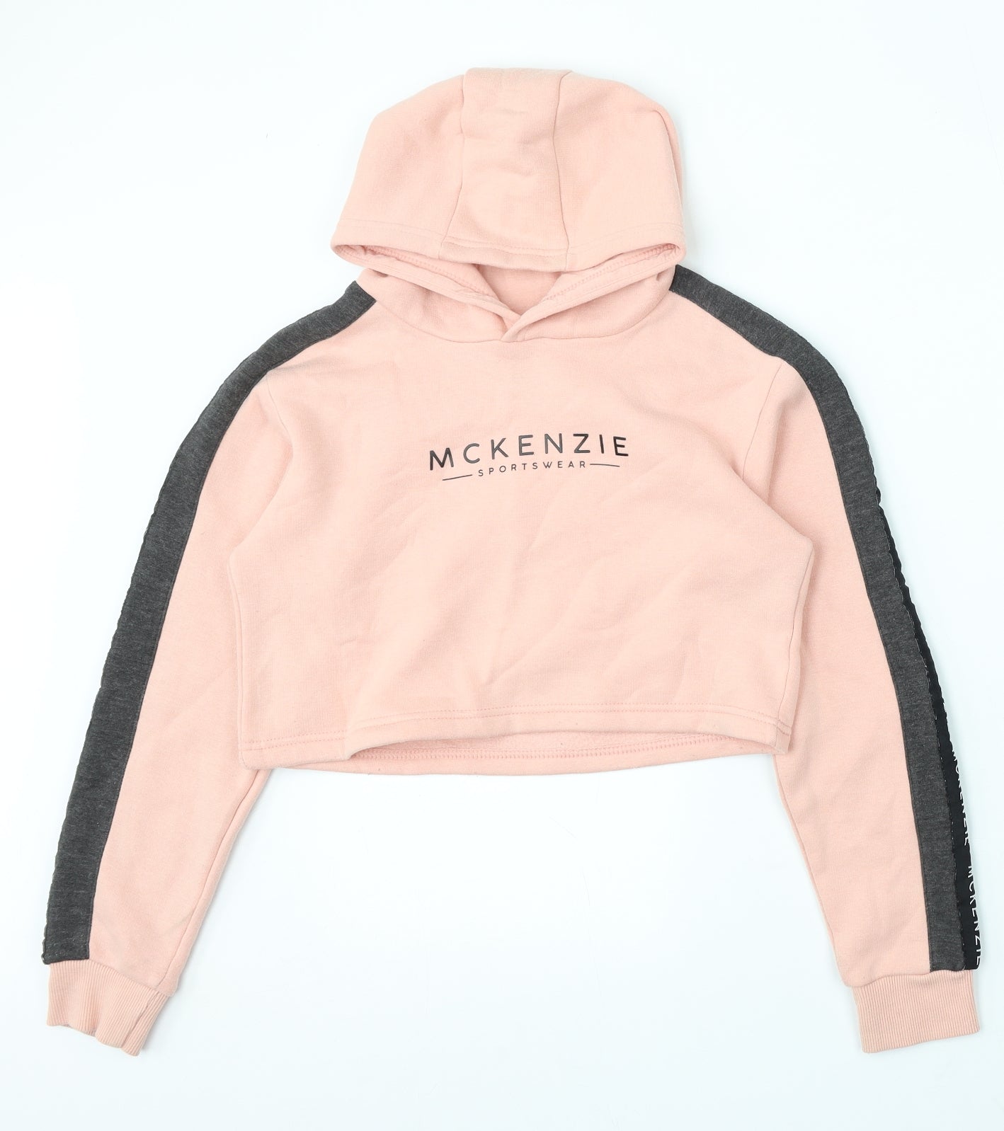 McKenzie Girls Pink Cotton Pullover Hoodie Size 12-13 Years