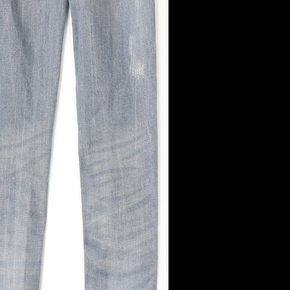 Denim & Co. Mens Blue Cotton Skinny Jeans Size 30 L30 in Regular Button