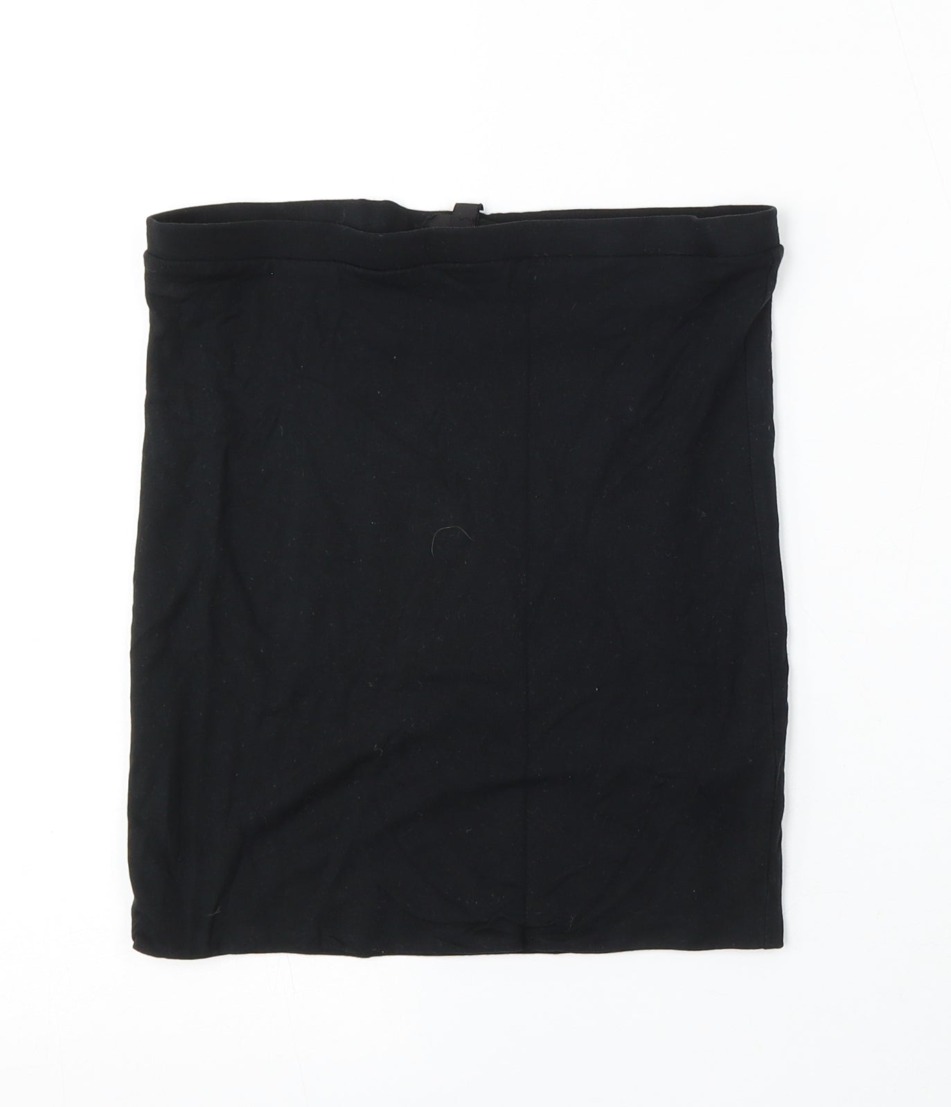Topshop Womens Black Viscose Straight & Pencil Skirt Size 10